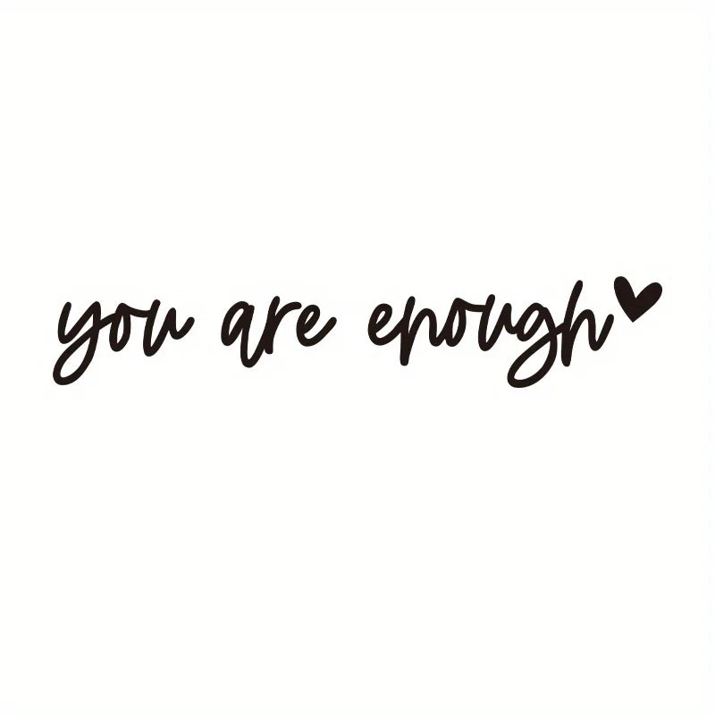 Car Rear View Mirror Vinyl Sticker Decal Boost Your Self-Care Motivational Quotes D additional angle