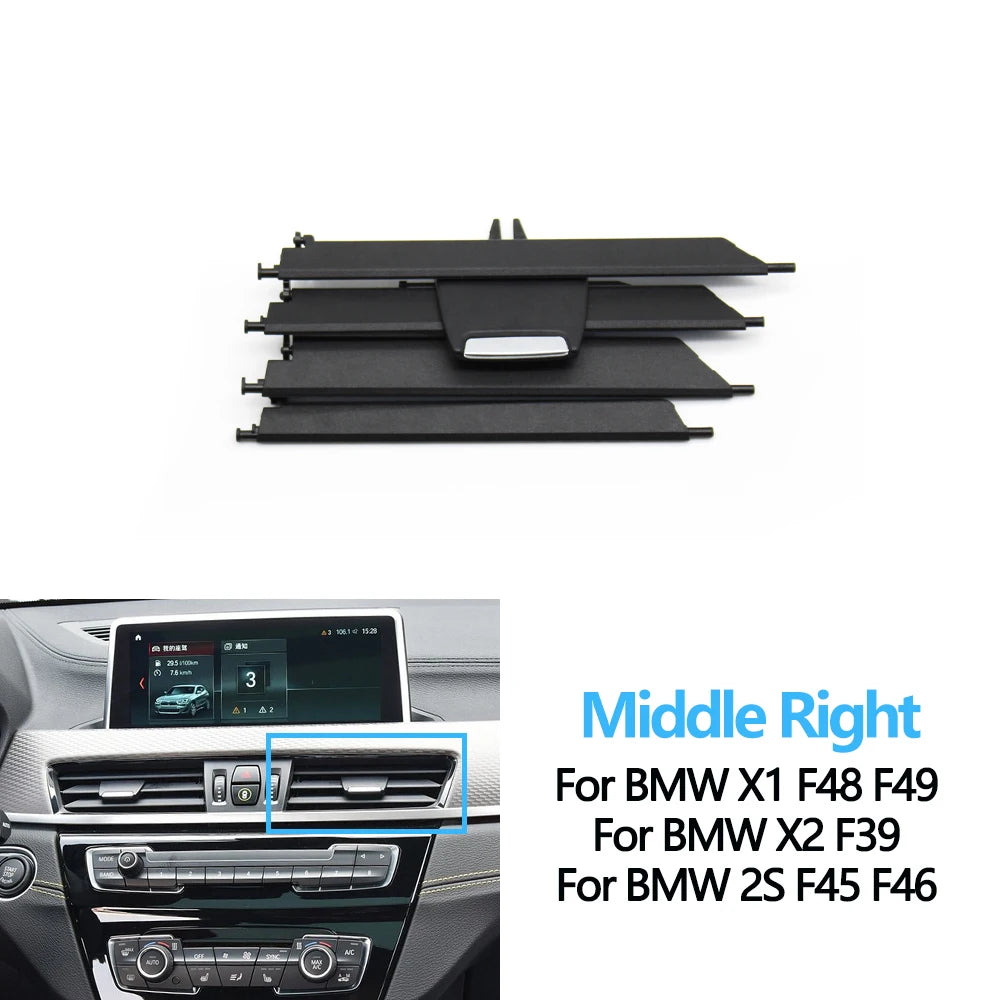 Car Front Dashbpard Air Conditioning Middle Left Right AC Vent Grille Repair Kit For BMW X1 X2 2 Series F48 F49 F39 F45 F46