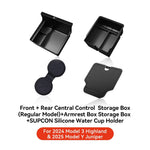YZ Tesla Model 3 Highland 2024 Model Y Juniper 2025 Storage Box Center Armrest Hidden alternate view
