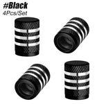 4PCS Tire Valve Stem Cap | Metal Tire Air Caps with Plastic Liner Corrosion Resistant Le detail view