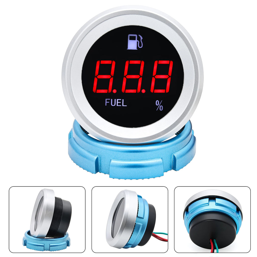 AD 52mm Water Temperature Gauge with Warning Alarm 0-120℃ Water Temp Meter + 1/8NPT Sensor Voltage for Marine Boat Car Truck