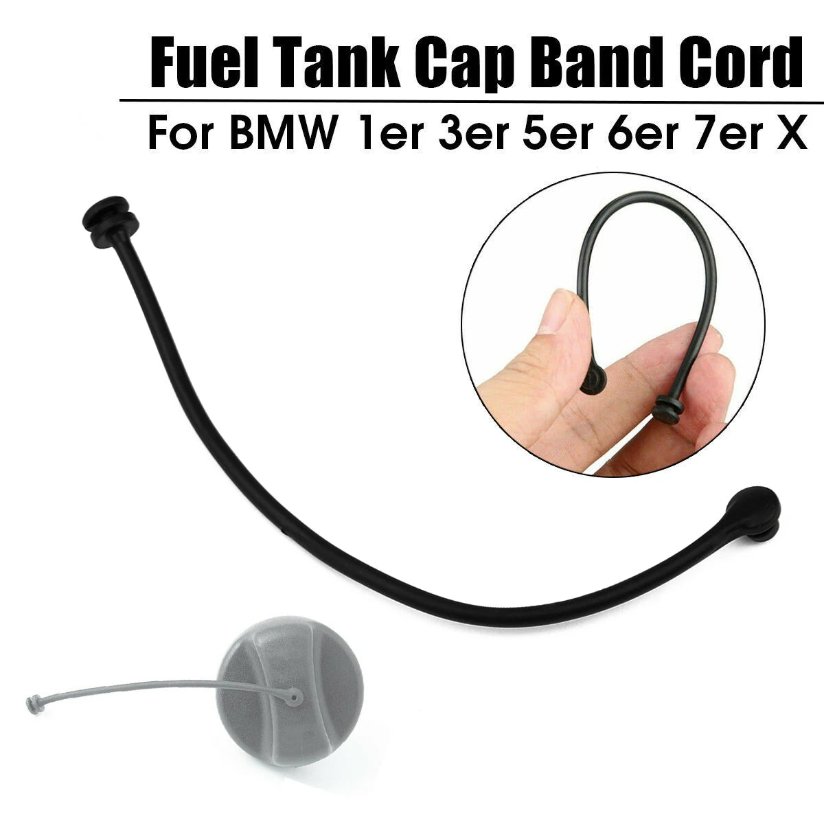 Fuel Tank Cap Band Cord | Replacement Tether for BMW Models 16117193372