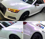 Glossy Pearl White Vinyl Car Wrap Film Red Blue Purple Color Change Chameleon Vinyl F lifestyle view