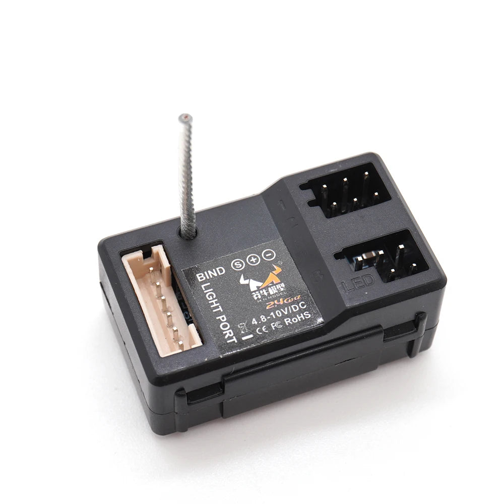 1:12 RC Car 2.4G Receiver 2CH 6CH LED Light Port For MN82 MN86 MN78 MN128 MN168 MN90 WPL RC Crawler Tank Boat Replacement Parts