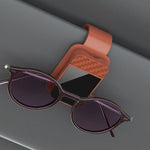 Car Sun Visor Sunglasses Clip Holder Stable Eyeglasses Hanger Card Ticket Organizer In close-up view