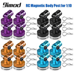 9IMOD 4pcs RC Magnetic Body Post Metal RC Car Shell Mount Column with Clips for 1/10 alternate view