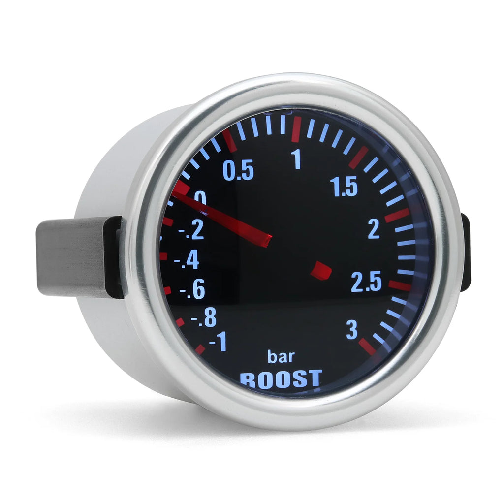 Boost Meter 3.0 BAR 2" 52MM Mechanical Turbo Boost Car Gauge Meter Auto White LED Universal for  Racing Car 12V