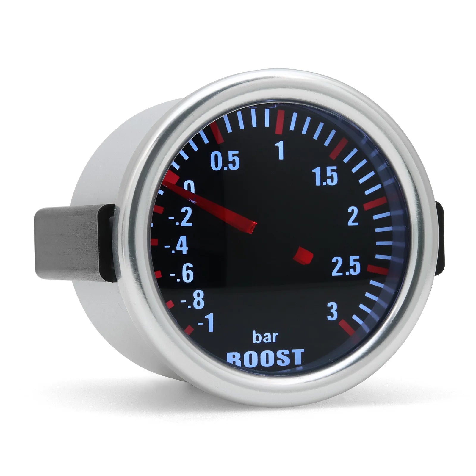 Boost Turbo Gauge 52mm 3.0 BAR | Mechanical Boost Meter with White LED for 12V Raci additional angle