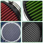 Universal 63/76/80mm Cone Air Intake Filter | Washable High Flow Cold Air Intake for C close-up view