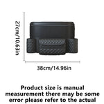 Car Storage Bag Nappa Leather Car Storage Bag between the Center Console and Seat Backre detail view