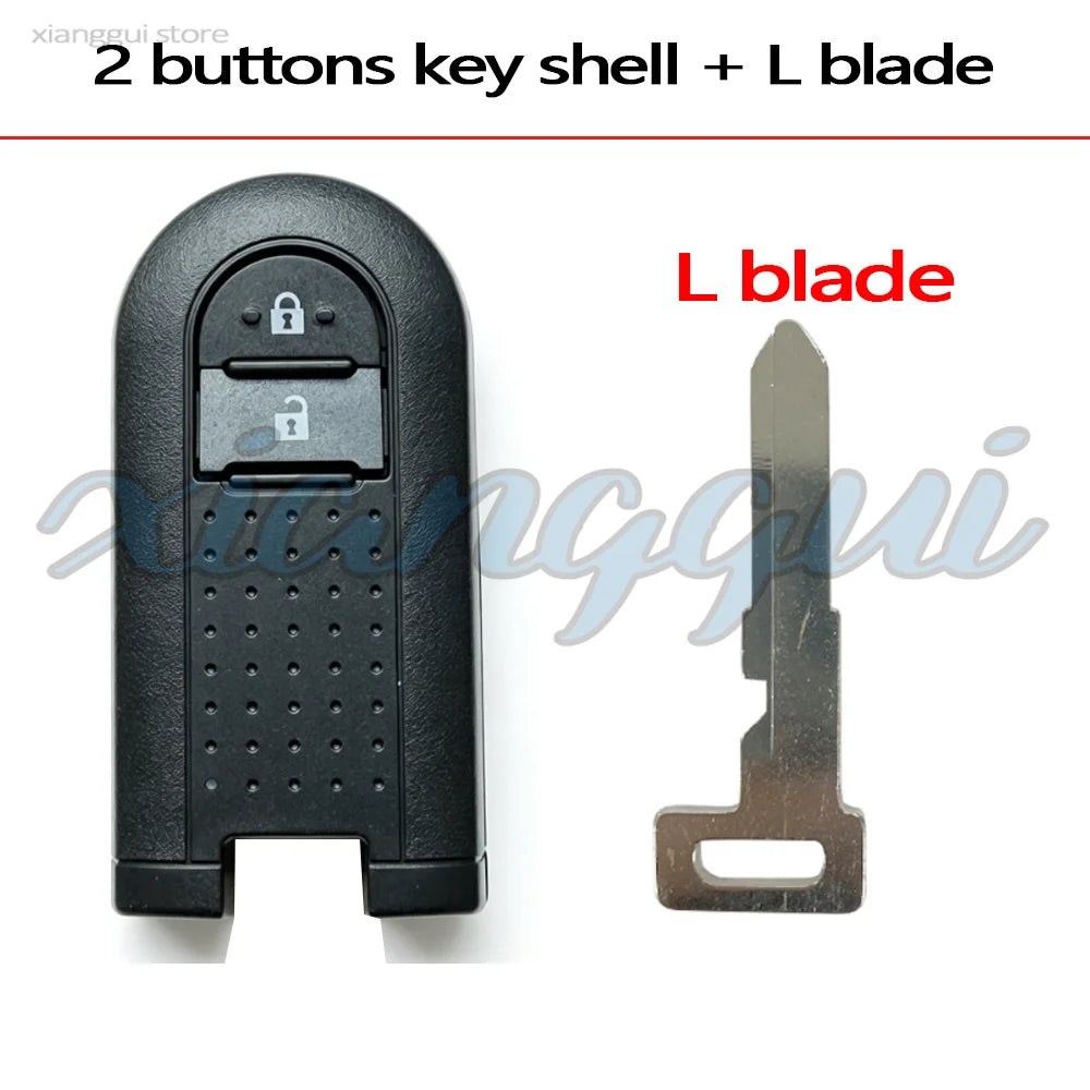 2 3 4 Buttons Car Key Housing Key Case Shell for Toyota Daihatsu Terios LA600S Passo Tan detail view