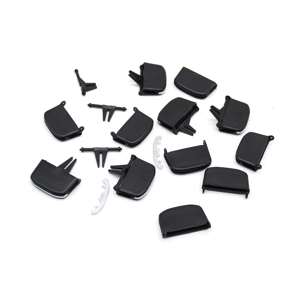 S60 V60 Car Left Right Central Console Air Conditioner AC Vent Outlet Slider Paddle Clip Tab Clip Repair Kit For Volvo 2011-2019