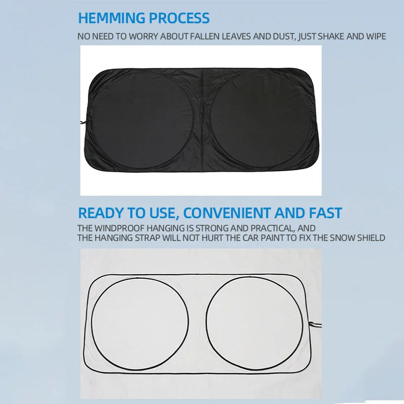 Car Windshield Sun Shade Cover Foldable Front Window Sun Visor Blocks UV Refletive Car Parasol Sunshade Protector Cover