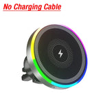 RGB Light Car Magnetic Phone Holder | Wireless Charger for Magsafe iPhone detail view