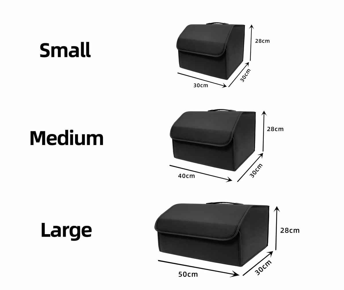 Storage Box PU Leather Multipurpose Collapsible Car Trunk Storage Organizer Car Tru additional angle