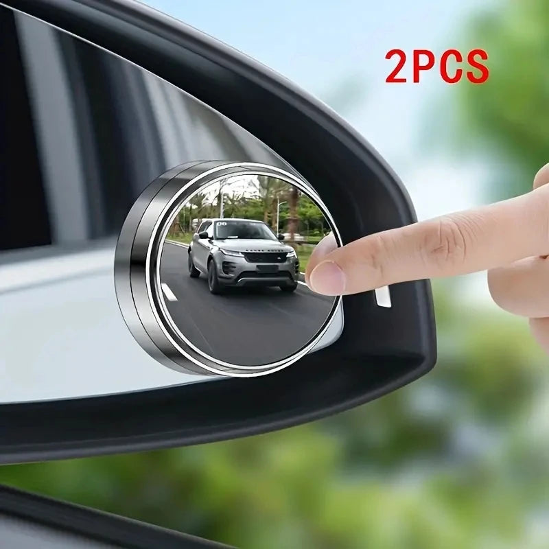 A Pair of 360-Degree Adjustable Wide-Angle Blind Spot Mirrors, Reversing Mirrors, and Rearview Mirro