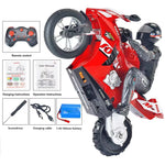 RC Motorcycle 1:10 Electric RC Drift Motorcycle with 4CH Remote Control lifestyle view