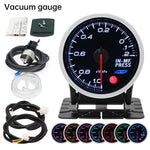 52mm 8 Color Car Gauge Kit | Oil Pressure PSI Water Temp Oil Temp EGT Boost Tachometer close-up view