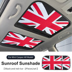 Mini Cooper Sunroof Sunshade Cover | UV Protection Heat Shield Foldable close-up view