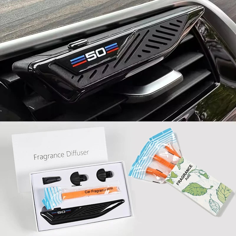 Car Air Fresheners F10 F30 Fragrance Holder Refill Strips | Blade Shape Vent Diffuser for BMW