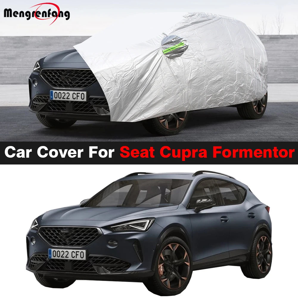 Full Car Cover for Seat Cupra Formentor 2019-2025 | UV Sun Shade Rain Snow Wind Protection Dustproof