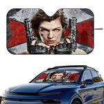 Classic Movies Resident Evil Windshield Sunshade | Car Sun Visor for UV Protection an lifestyle view