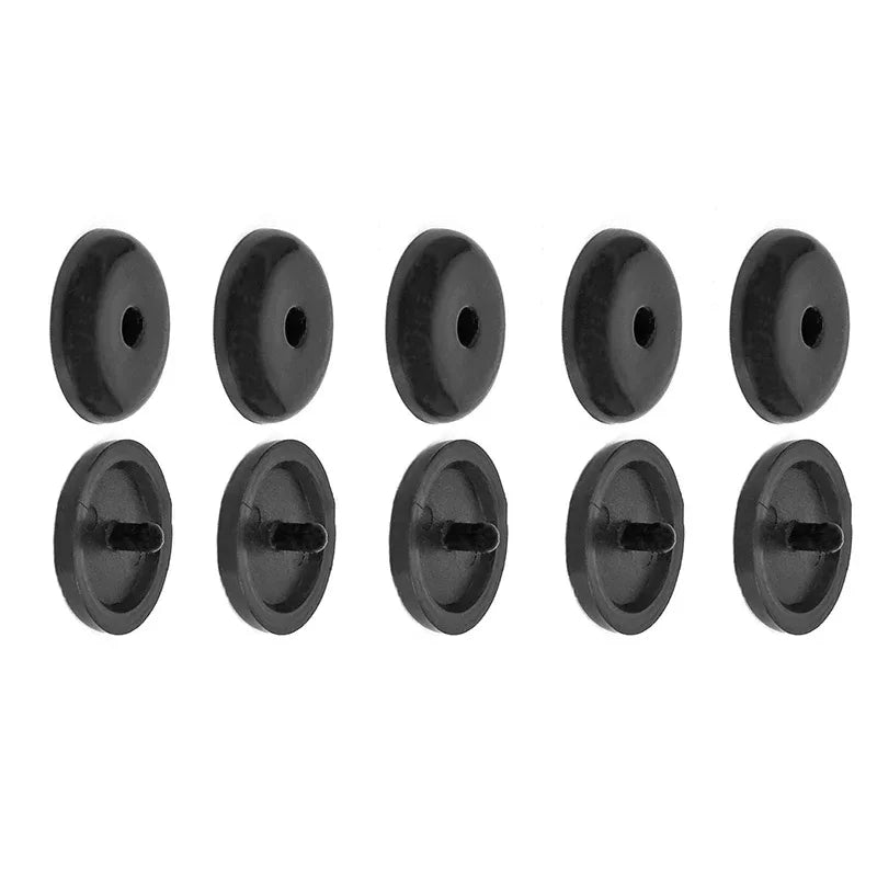 5/10pcs Car Safety Seat Belt Stopper Buckle Auto Seat Belt Spacing Limit Stop Plastic close-up view