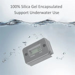 Digital LCD Hour Meter | Waterproof Engine Hour Tracker for Motorcycle ATV Marine alternate view