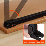 Metal Folding Table Legs, 27.56 Inch (70Cm) Height, Heavy Duty Foldable Desk Legs for Ta detail view