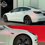 Glossy Pearl White Vinyl Car Wrap Film Red Blue Purple Color Change Chameleon Vinyl additional angle