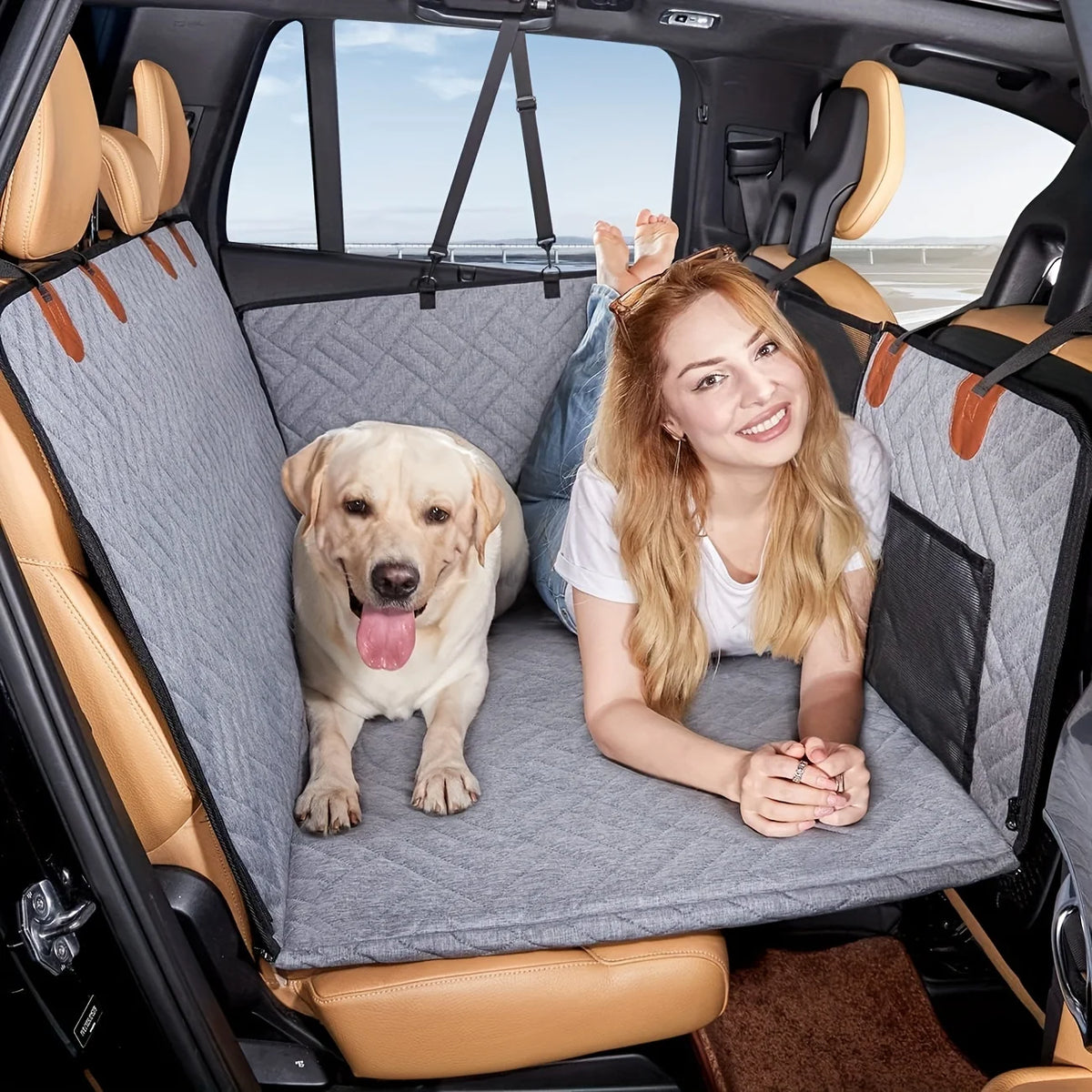 Dog Seat Cover Car Seat Cover For Pets,Waterproof Pet Seat Cover Hammock Scratch Proof N detail view