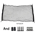Car Trunk Elastic Cargo Net Nylon Mesh Organizer close-up view