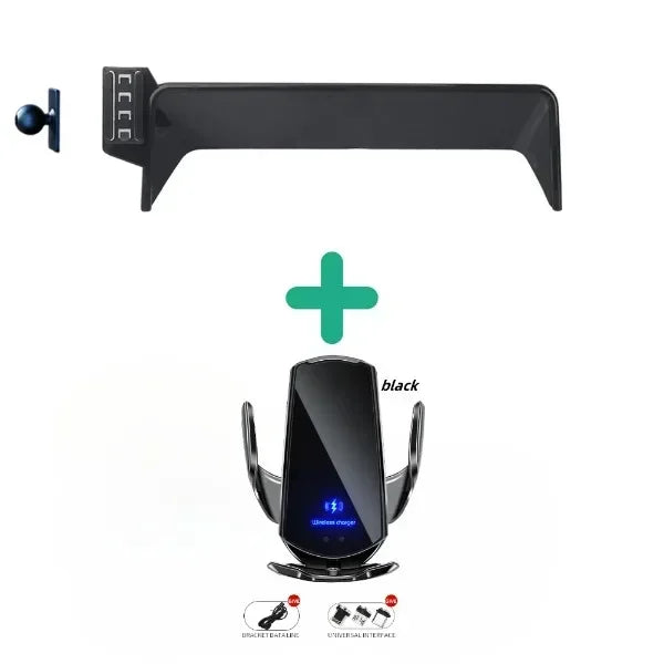 Screen Fixed Base Car Phone Holder For Mazda CX5 CX-5 2022 10.3-Inch Navigation Bracket Wireless Charging Mobile Stand