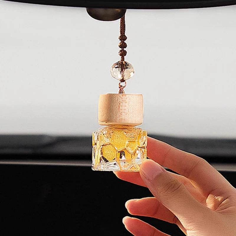 Car Air Freshener Hanging Pendant,High-End Water Cube Scent Diffuser,Long-Lasting Fragrance Car Accessory,Perfect for Vehicles