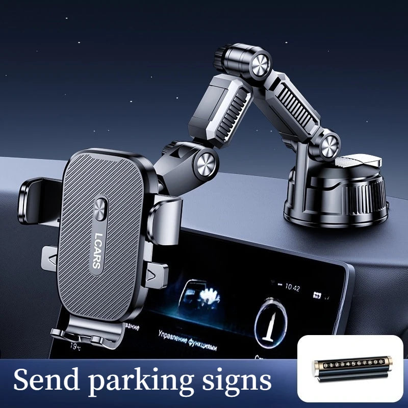 Mobile Phone Car Mount 2026 New Model Car Dashboard Large Suction Cup Truck Navigation Anti-Shake Support Stand