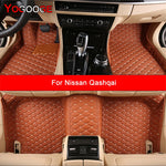 YOGOOGE Custom Car Floor Mats For Nissan Qashqai Auto Carpets Foot Coche Accessorie