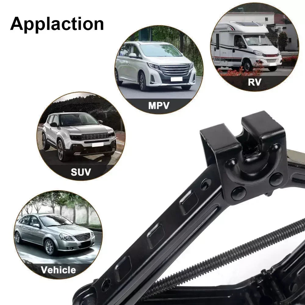 1.5T car jacks Manual Lift Jack Car Repair Tool Lifting Tool with Labor-saving Ratchet Wrench Foldab