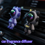 Car Air Outlet Perfume Clip | Cartoon Astronaut Car Freshener and Decoration