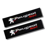 2pcs Auto Cotton Seat Belt Cover Case for Peugeot 206 307 308 3008 207 208 407 508 200 close-up view