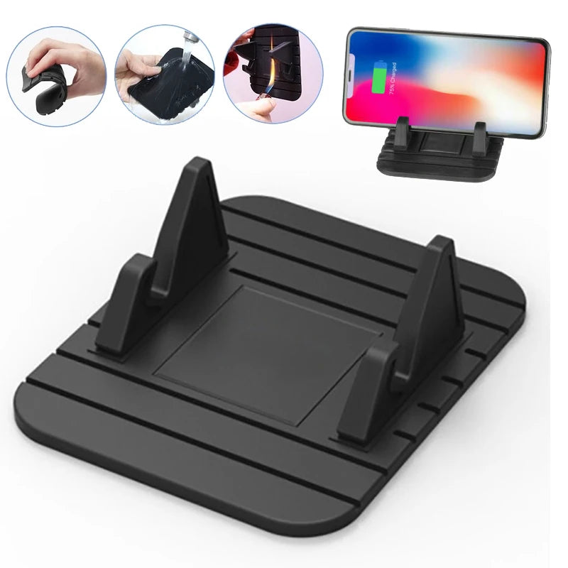 Silicone Anti-Slip Car Phone Holder Dashboard Stand Mat alternate view