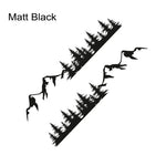 Car Stickers 2 Pac Door Side Stick Mountain Forest Decals for RV Off-Road PVC Waterproof Sunscreen