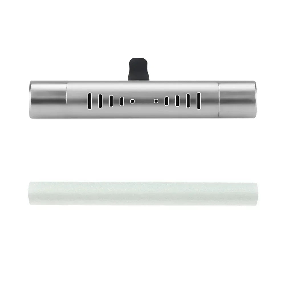 Cylindrical Car Vent Clip Diffuser | Essential Oil Aroma for Auto Office Kitchen close-up view