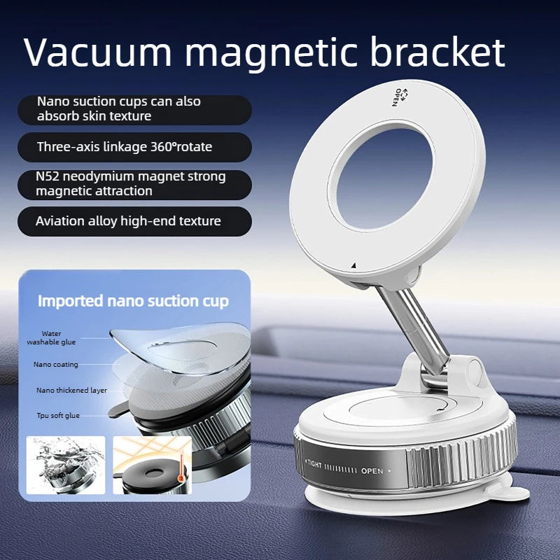 MagSafe Car Phone Mount, Ultra-Stable Magnetic Holder, 360° Rotation for IPhone Andro alternate view
