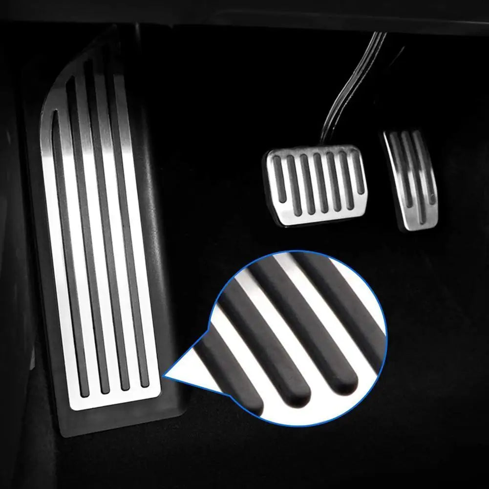 LHD Auto Interior Stainless Steel Rest Footrest Foot Pedals for for for for TESLA Model Y/3 for Inte