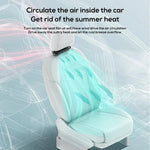 Car Seat Cooling Fan 3 Speed Adjustable 5V USB Car Headrest Cooling Air Fan Car Seat F close-up view