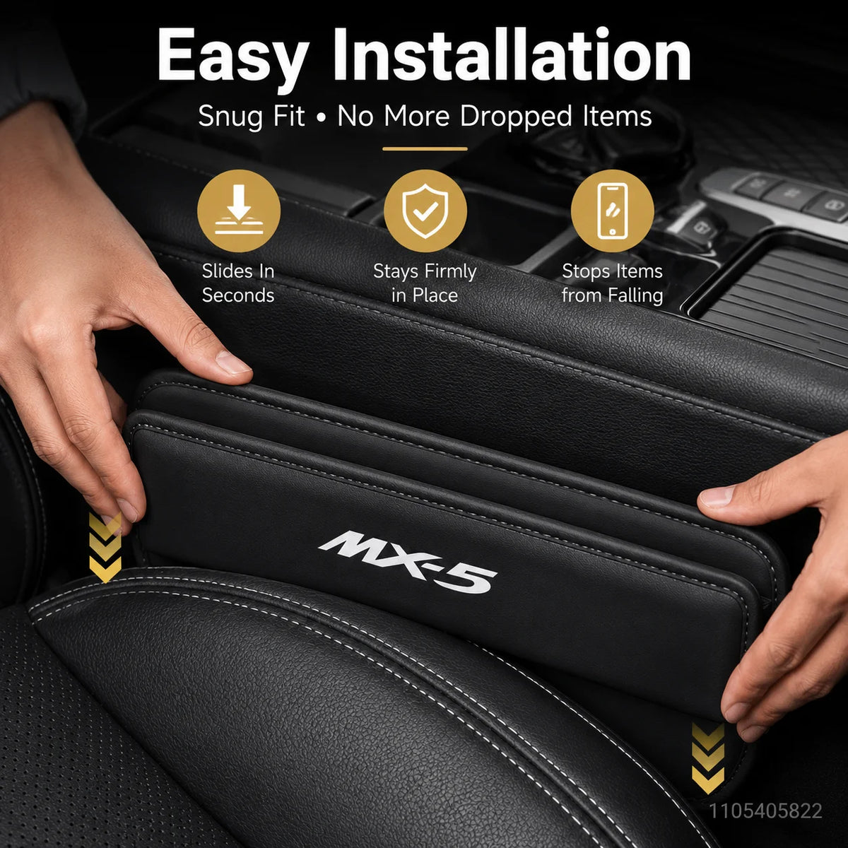Car Seat Crevice Storage Box Slit Catcher Drop Stop Gap Filler Organizer For Mazda MX-5 MX5 Interior Accessories Auto