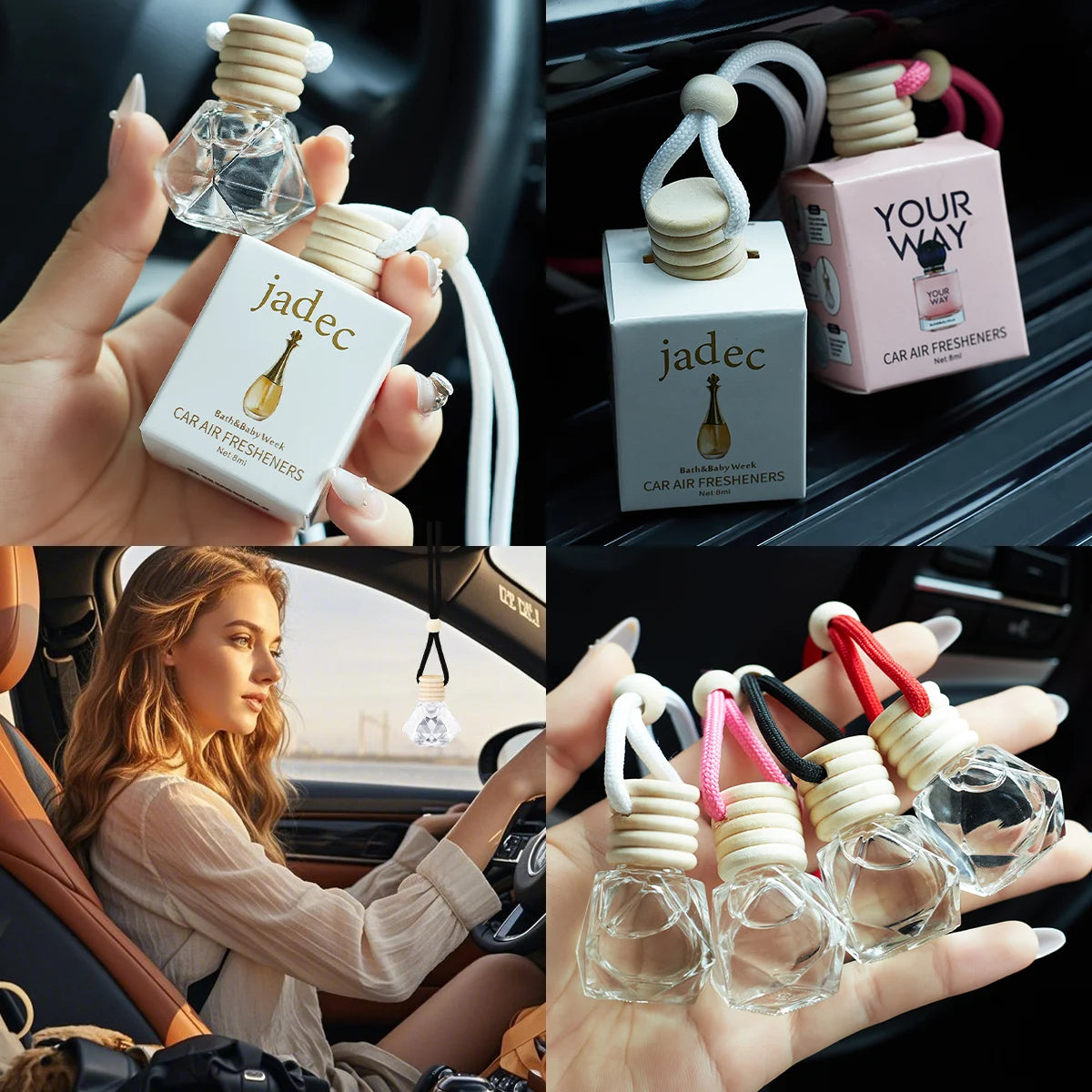 Perfume bottle car perfume, long-term car air freshener, car perfume used for car interior accessori