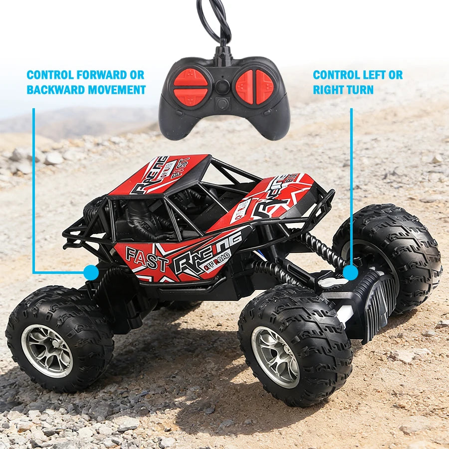 4-Way Remote Control Car with Lights, Anti-Slip Rubber Tires, Outdoor Off-Road Climbi alternate view