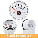 2" 52mm Digital Voltmeter Gauge 8-16V for Car Boat | Red Backlight Display