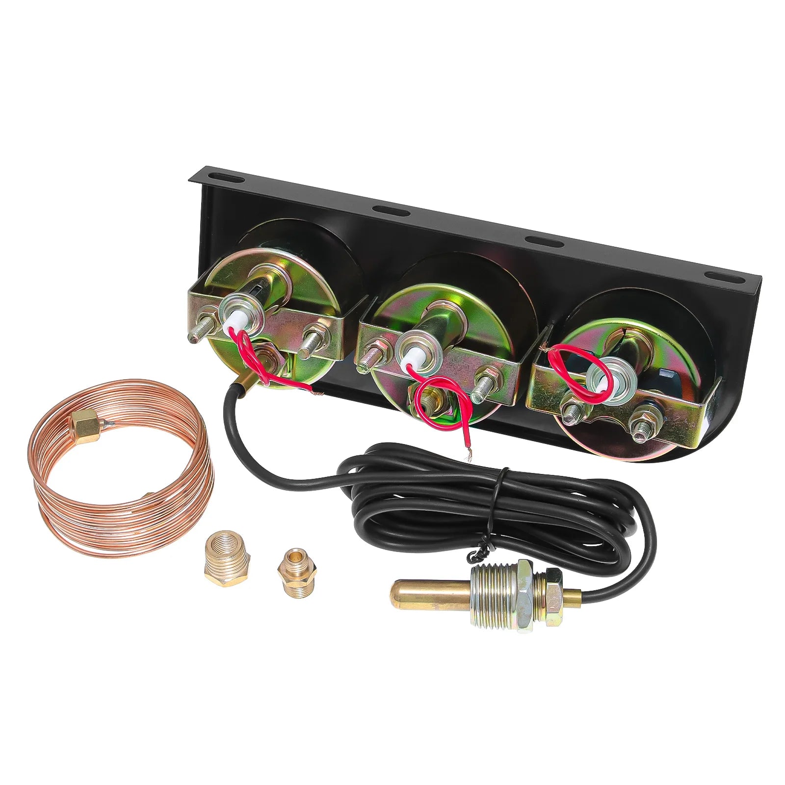 3in1 Car Triple Gauge Kit | 52MM Water Temp, Oil Pressure, and Amp Volt Meter for 1 additional angle